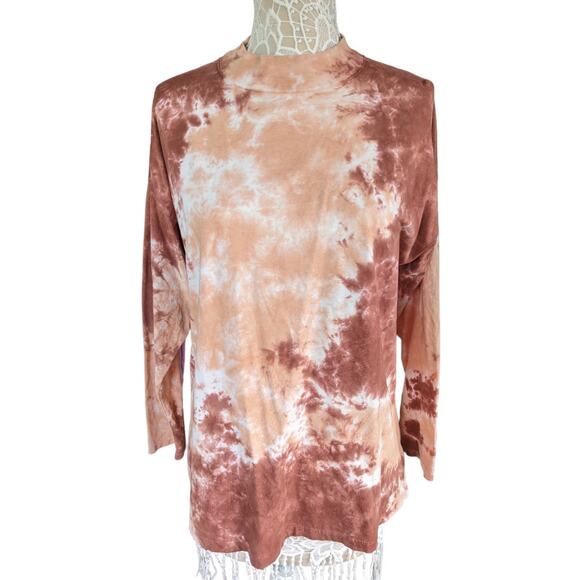 Free People Be Free Tie Dye Tee long sleeve M - Picture 1 of 6